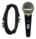 Microfone Leson Sm58 Plus Corpo Metálico Cabo Xlr