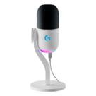 Microfone Logitech Gamer Yeti Gx Rgb Lightsync Branco