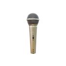 Microfone Ls-58 Profissional para Locução e Canto Cardioide Champanhe Leson