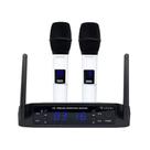 Microfone LS916 Base Branco Receptor com Display LCD Leson - 2AMLS916B