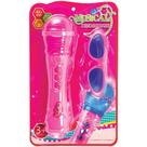Microfone musical com oculos pica pau