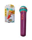 Microfone Musical Infantil Meu Ritmo Com Luz e Som a Pilha
