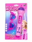 Microfone Musical Rosa Com Oculos Microfone Musical Rosa Com Oculos