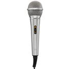 Microfone mxt dinamico com fio m-1800s prata com chave