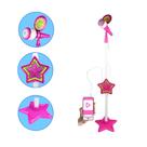 Microfone P/Criança Infantil C/Pedestal/MP3 Conecta Celular