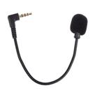 Microfone P3 com Haste Flexível Preto 18cm para Celular Computador Câmera Headset