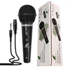 Microfone Para Karaokê Dinâmico Com Fio 3 Metros Preto X-cell
