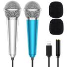 Microfone PoP Voice Mini para iPhone, iPad, gravação ASMR, 2 unidades