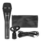 Microfone Profissional Cardioide Metal M250 Skypix Cabo 5mts Cor Preto