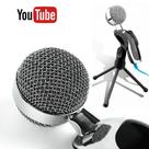 Microfone Profissional Condensador De Mesa Para Estúdio Estéreo Para Todos Os Tipos De PC SF401