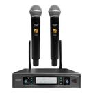 Microfone Profissional de Mão Duplo Sem fio SK-M58D - SKYPIX Microfone Profissional de Mão Duplo Sem fio SK-M58D - SKYPIX