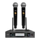 Microfone Profissional de Mão Duplo Sem fio SK-M58D - SKYPIX Microfone Profissional de Mão Duplo Sem fio SK-M58D - SKYPIX