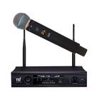 Microfone Profissional de Mão Sem Fio PRO MS 115M UHF - TSI Microfone Profissional de Mão Sem Fio PRO MS 115M UHF - TSI
