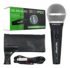 Microfone Profissional Dinâmico C/ Fio Skypix Mga 48 Preto