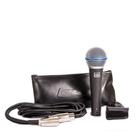 Microfone profissional Lexsen LM-B58A supercardióide com cabo, cachimbo e bag premium.