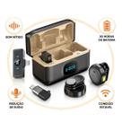 Microfone Profissional Plug Play para iPhone Android e Notebook