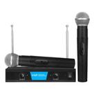 Microfone Profissional Sem Fio Duplo 2 Canais 30 Metros Vhf Microfone Profissional Sem Fio Duplo 2 Canais 30 Metros Vhf