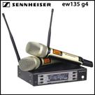 Microfone Profissional Sem Fio Sennheiser Ew 135g4 Duplo Cor Dourado