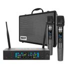 Microfone Profissional SKP Duplo Sem Fio e Transmissão Clarity II
