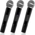 Microfone Prop Eerrhhaq Fake Microfone para crianças, 3 unidades