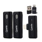 Microfone Quanta QTMDM20 / Sem Fio / Dual Multi Dispositivo - Preto Microfone Quanta QTMDM20 / Sem Fio / Dual Multi Dispositivo - Preto