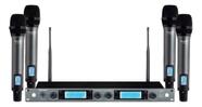 Microfone s/ Fio Karsect KRP4R Quadruplo 300 Canais UHF Recarregável Microfone s/ Fio Karsect KRP4R Quadruplo 300 Canais UHF Recarregável