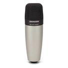 Microfone samson c01 studio hipercardioide condensador prata