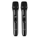 Microfone sem Fio Aiwa Aws-mic-01 Duplo Dinâmico com 10hrs de Bateria