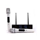 Microfone Sem Fio Bastão Duplo K 502M Branco - Kadosh