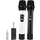 Microfone Sem Fio Bietrun WXM02 Duplo Mão Alcance de 50m Microfone Sem Fio Bietrun WXM02 Duplo Mão Alcance de 50m