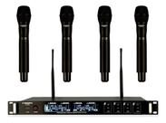 Microfone Sem Fio Com 4 Microfones de Mao SD-64 M - Soundrix