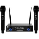Microfone Sem Fio Custom Sound CW 60 Mão Duplo Dinâmico Digital Microfone Sem Fio Custom Sound CW 60 Mão Duplo Dinâmico Digital