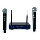 Microfone Sem Fio Custom Sound CW40 C/ Receiver 2 Bastões Preto
