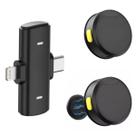 Microfone Sem Fio de Lapela 2 em 1 Magnético iOS e Android