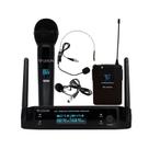 Microfone Sem Fio de Mão com Lapela e Headset LS962 - Leson