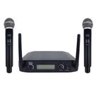 Microfone sem fio de mão duplo UHF digital com display 100 Metros UHF-520M