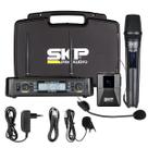 Microfone Sem Fio De Mão + Lapela Headset Uhf Skp Uhf700-d