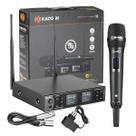 Microfone Sem Fio De Mão Uhf Com Função Talkback E Display LCD Profissional K461M TB Kadosh Microfone Sem Fio De Mão Uhf Com Função Talkback E Display LCD Profissional K461M TB Kadosh