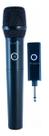 Microfone Sem Fio Dinâmico Leson AR100 wireless 10 frequências Preto