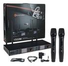 Microfone Sem Fio Duplo De Mão Uhf Kadosh K522 Profissional Microfone Sem Fio Duplo De Mão Uhf Kadosh K522 Profissional