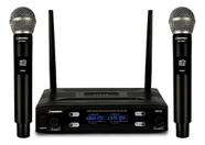 Microfone Sem Fio Duplo de Mao UHF SD-28 MM - Soundrix