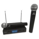 Microfone Sem Fio Duplo Dinâmico Profissional Vhf - onistek