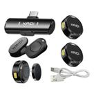 Microfone Sem Fio Duplo Lapela Compatível Para Tipo-c, com cancelamento de ruído kmf4-c Microfone Sem Fio Duplo Lapela Compatível Para Tipo-c, com cancelamento de ruído kmf4-c