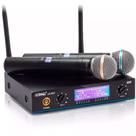 Microfone Sem Fio Duplo Lelong Le-907 Profissional Digital