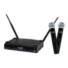 Microfone Sem Fio Duplo Lyco UH02MM UHF Profissional 2 Bastões