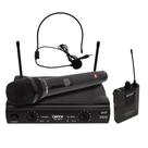 Microfone sem Fio Duplo Mão e Headset TK U211 UHF Onyx Microfone sem Fio Duplo Mão e Headset TK U211 UHF Onyx