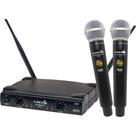 Microfone Sem Fio Duplo Mão Lyco UH08MM UHF
