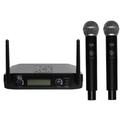 Microfone Sem Fio Duplo MXT UHF-520M Digital 96 Canais com Display