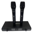 Microfone Sem Fio Duplo Profissional UHF Waldman Para Igreja Eventos 100m