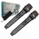 Microfone sem fio duplo recarregavel on-mc820 onistek